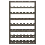 Stalak za vino za 56 boca, sivi, 72 x 25 x 118 cm - Image 3