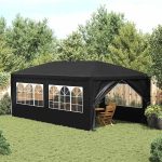 Šator za zabave, Antracit boje, 6 x 3 x 2,55 m