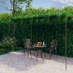 Vrtna pergola antikna smeđa 3 x 3 x 2,5 m željezna