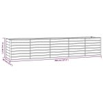 Vrtna saksija, boja hrđe, 400 x 80 x 77 cm, čelik COR-TEN - Image 7