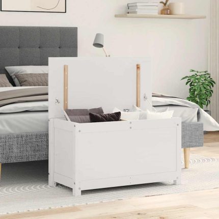 Kutija za odlaganje bijela 80 x 40 x 45,5 cm