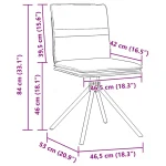 Trpezarijska stolica svijetlosiva 46,5 x 53 x 84 cm - Image 7