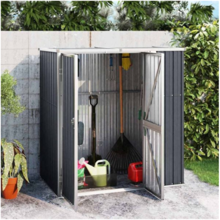 Vrtno spremište antracit 161 x 89 x 161 cm od pocinčanog