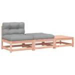 Vrtna sofa s jastucima i tabureima 210 x 70 x 67 cm - Image 4