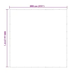 Prozirna cerada s rupicama za vezice 8x8 m polietilen - Image 7