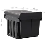 Izvlačna kanta za smeće, 12,5L, 45,9 x 33,5 x 33,8 cm - Image 6