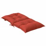 Jastuci za stolice prošarano crvena 100 x 50 x 7 cm - Image 3
