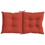 Jastuci za stolice prošarano crvena 100 x 50 x 7 cm - Image 4