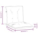 Jastuci za stolice prošarano crvena 100 x 50 x 7 cm - Image 6