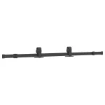 Pribor za klizna vrata 152,5 cm čelični crni - Image 3