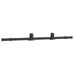 Pribor za klizna vrata 152,5 cm čelični crni - Image 6