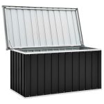 Vrtna kutija za pohranu antracit 129 x 67 x 65 cm - Image 3