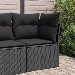 Vrtna sofa, Crna, 62 x 62 x 69 cm - Image 2