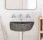 Zidni umivaonik sivi (30-37) x (25-30) x 12 cm riječni ka