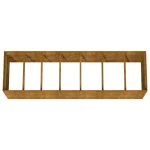 Vrtna saksija Corten čelik, 280 x 80 x 80 cm - Image 5