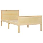 Okvir za krevet bez madraca od punog drveta, 100x200 cm - Image 3
