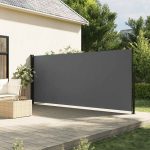 Uvlačiva bočna tenda antracit boje 160 x 500 cm