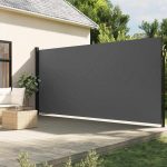 Uvlačiva bočna tenda antracit boje 500,6 × 500,6 × 220 cm