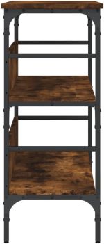 Konzolni stolić od dimljenog hrasta, 33 x 95 x 73 cm - Image 5