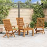 Set od 3 sklopive vrtne stolice  62x56x90 cm - OŠTEĆENO