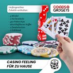 Profesionalni set za poker s kutijom od 300 čipova, crni - Image 2