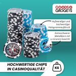 Profesionalni set za poker s kutijom od 300 čipova, crni - Image 5