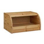 Kutija za hljeb na kotačiće s ladicom, 21 x 40,5 x 28 cm - Image 8