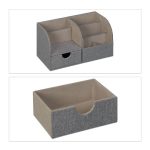 Organizator za sto s izgledom lana, 14,5 x 28 x 14,5 cm - Image 5