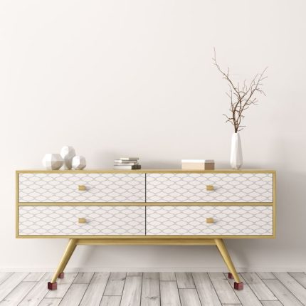 Set od 4 bambusova podizača za namještaj, 9,4x9,4x9,4 cm