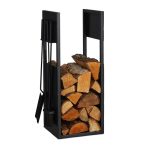 Stalak za ogrjev s priborom, 76,5 x 36 x 30 cm - Image 4