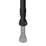 Crna zatezna šipka od nehrđajućeg čelika, 150-280 cm - Image 6