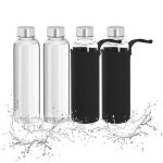 Set od 4 staklene boce. 500ml, 23,5 x 6,5 cm