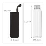 Set od 4 staklene boce. 500ml, 23,5 x 6,5 cm - Image 7