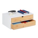 Organizator za radni sto,bambus i MDF, 14 x 33 x 21 cm