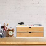 Organizator za radni sto,bambus i MDF, 14 x 33 x 21 cm - Image 2