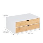 Organizator za radni sto,bambus i MDF, 14 x 33 x 21 cm - Image 9
