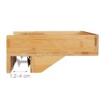 Noćna polica od bambusa s organizatorom, 9,5 x 35 x 23 cm - Image 7