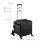 Sklopiva kolica za kupovinu za  stepenice, 93 ×52,5×47 cm - Image 7