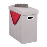 Bež tabure za odlaganje, 49 x 48.5 x 27 cm