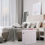 Bež tabure za odlaganje, 49 x 48.5 x 27 cm - Image 4