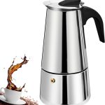 Aparat za kafu, moka lonac od nehrđajućeg čelika, 4 šolje