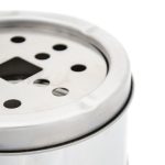 Samostojeća pepeljara od nehrđajućeg čelika, 37,5 x 14 cm - Image 4