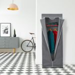 Tkaninski ormar sa šipkom za odjeću, 157 x 60 x 45 cm - Image 2