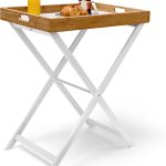 Sklopivi poslužavnik od bambusa i drveta, 72 x 60 x 40 cm