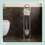 WC set od nehrđajućeg čelika, 79 x 22 cm - Image 3