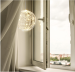 LED ukrasna kugla, na baterije, žičana kugla, 15cm - Image 3