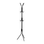 Crni stalak za kapute, metalni, 180 x 44 x 39 cm - Image 5