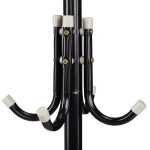 Crni stalak za kapute, metalni, 180 x 44 x 39 cm - Image 6