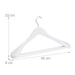 Set od 8 vješalica za odijela, 23 x 45 x 6 cm - Image 6