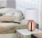 Stolna lampa metal i tkanina